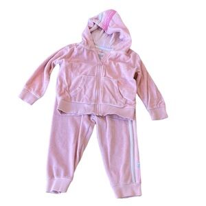 Honest Baby Clothing Pink Outfit. 2 piece. Size 2T. Soft, full zip jacket.